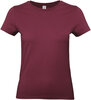 B&amp;C Dames t-shirt Ronde hals Burgundy