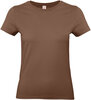 B&amp;C Dames t-shirt Ronde hals Chocolate