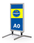 Swingboard met aluminium dwarspoten A0