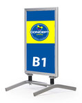 Swingboard met aluminium dwarspoten B1