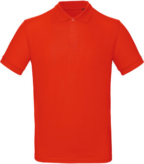B&C Polo Heren Fire Red