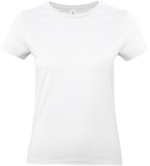 B&C Dames t-shirt Ronde hals wit