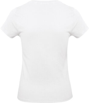 B&amp;C Dames t-shirt Ronde hals wit