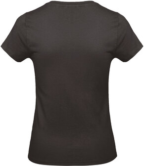 B&amp;C Dames t-shirt Ronde hals Zwart