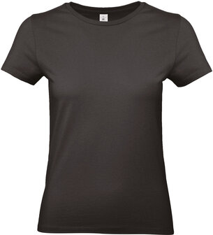 B&C Dames t-shirt Ronde hals Zwart