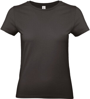 B&amp;C Dames t-shirt Ronde hals Zwart