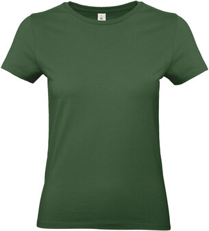 B&amp;C Dames t-shirt Ronde hals Bottle Green
