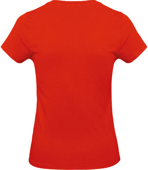 B&C Dames t-shirt Ronde hals Fire Red