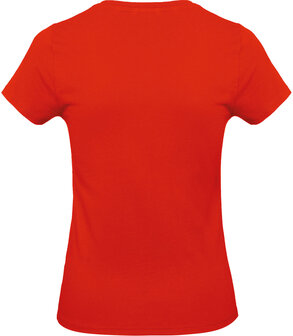 B&amp;C Dames t-shirt Ronde hals Fire Red