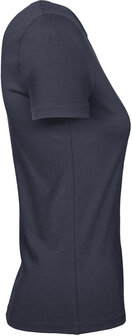 B&amp;C Dames t-shirt Ronde hals Navy