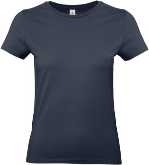 B&amp;C Dames t-shirt Ronde hals Navy