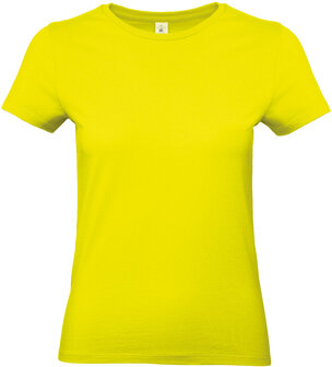 B&amp;C Dames t-shirt Ronde hals Lime