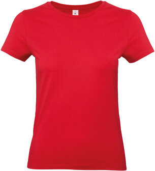 B&C Dames t-shirt Ronde hals Red