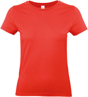 B&amp;C Dames t-shirt Ronde hals Sunset Orange