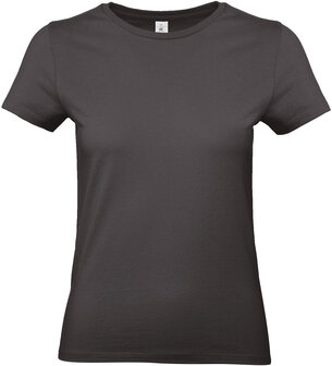 B&C Dames t-shirt Ronde hals Used Black