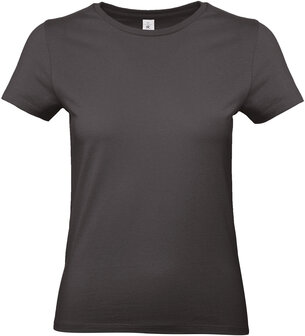 B&amp;C Dames t-shirt Ronde hals Used Black