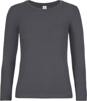 Dames T-shirts Lange mouwen Dark grey