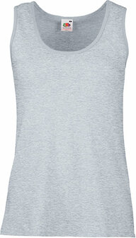 Lady Fruit of the loom fit tanktop Heather grey