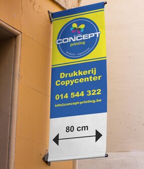 Haakse banner 80 x 200 cm