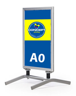 Swingboard met aluminium dwarspoten A0