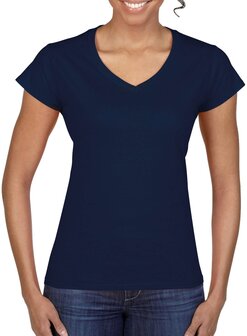 Dames T-shirt V-hals NAVY