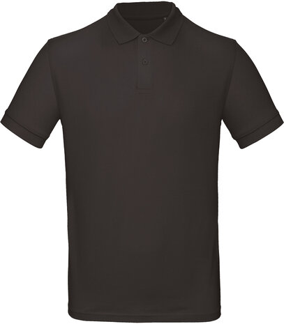 B&C Polo Heren Zwart