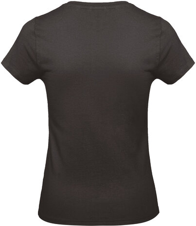 B&C Dames t-shirt Ronde hals Zwart