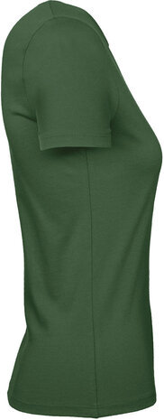 B&C Dames t-shirt Ronde hals Bottle Green