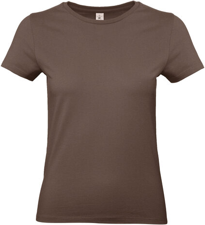 B&C Dames t-shirt Ronde hals Brown