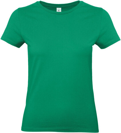 B&C Dames t-shirt Ronde hals Kelly Green