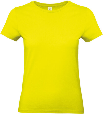 B&C Dames t-shirt Ronde hals Lime