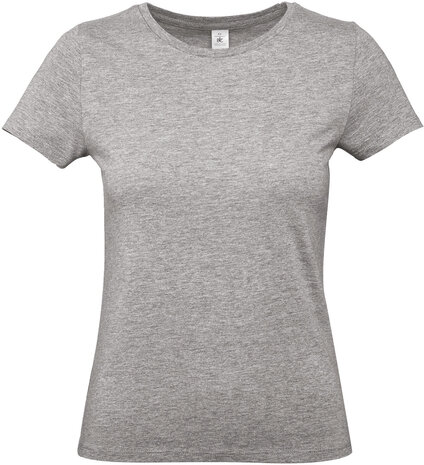 B&C Dames t-shirt Ronde hals Sport grey