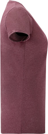 Dames Fruit of the loom Ronde hals Heather Burgundy