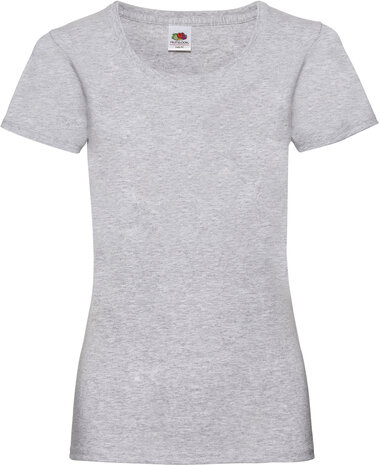 Dames Fruit of the loom Ronde hals Heather grey