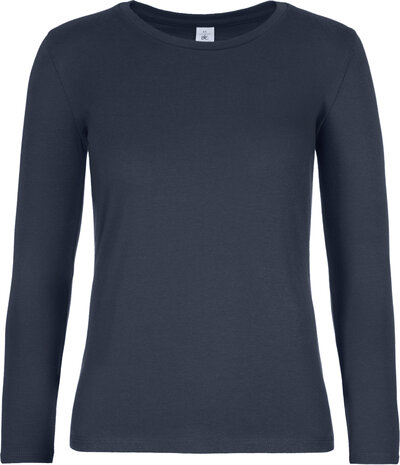 Dames T-shirts Lange mouwen Navy