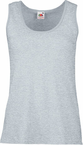 Lady Fruit of the loom fit tanktop Heather grey