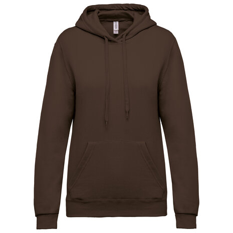 Dames Hoody Kariban Chocolate