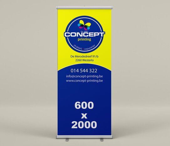 Roll-up banner 600 x 2000mm