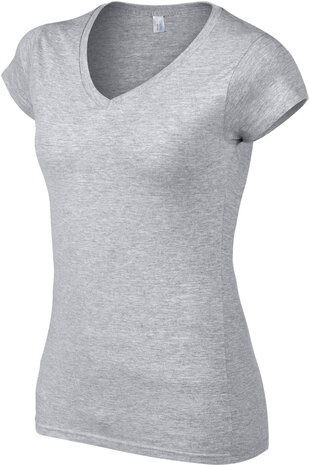 Dames T-shirt V-hals SPORT GREY