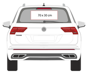 One way vision 70 x 30 cm VK