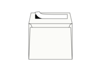 Envelop Wit 125 x 140 mm